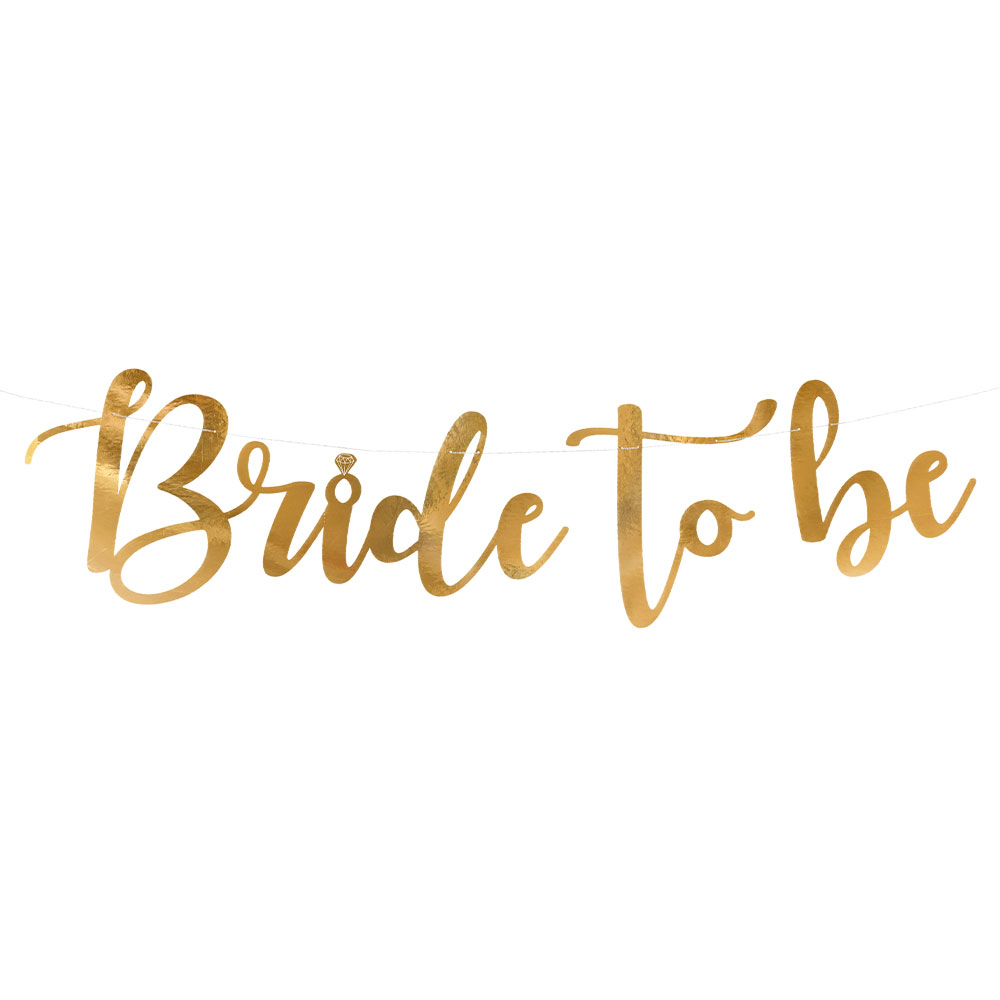 Bride To Be Girlang Guld