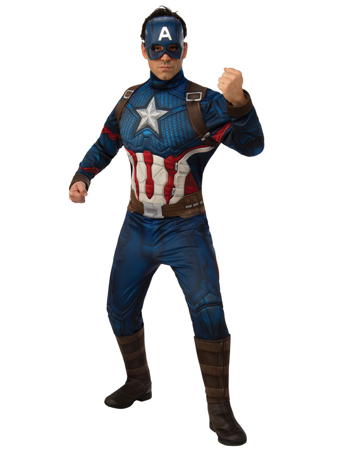 Captain America Dräkt Deluxe (Standard)