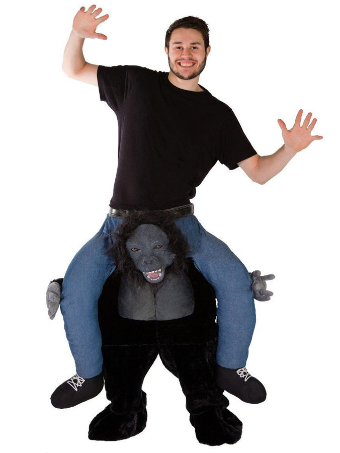 Läs mer om Carry Me Gorilla Maskeraddräkt