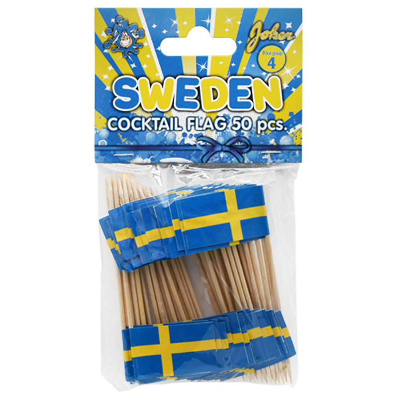 Läs mer om Cocktailflaggor Svenska Flaggan