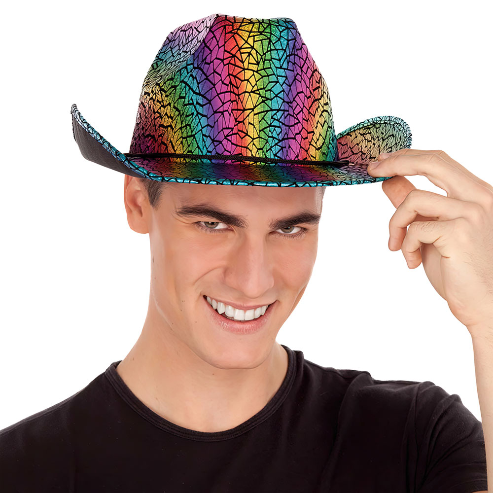 Läs mer om Cowboyhatt Regnbågsfärger