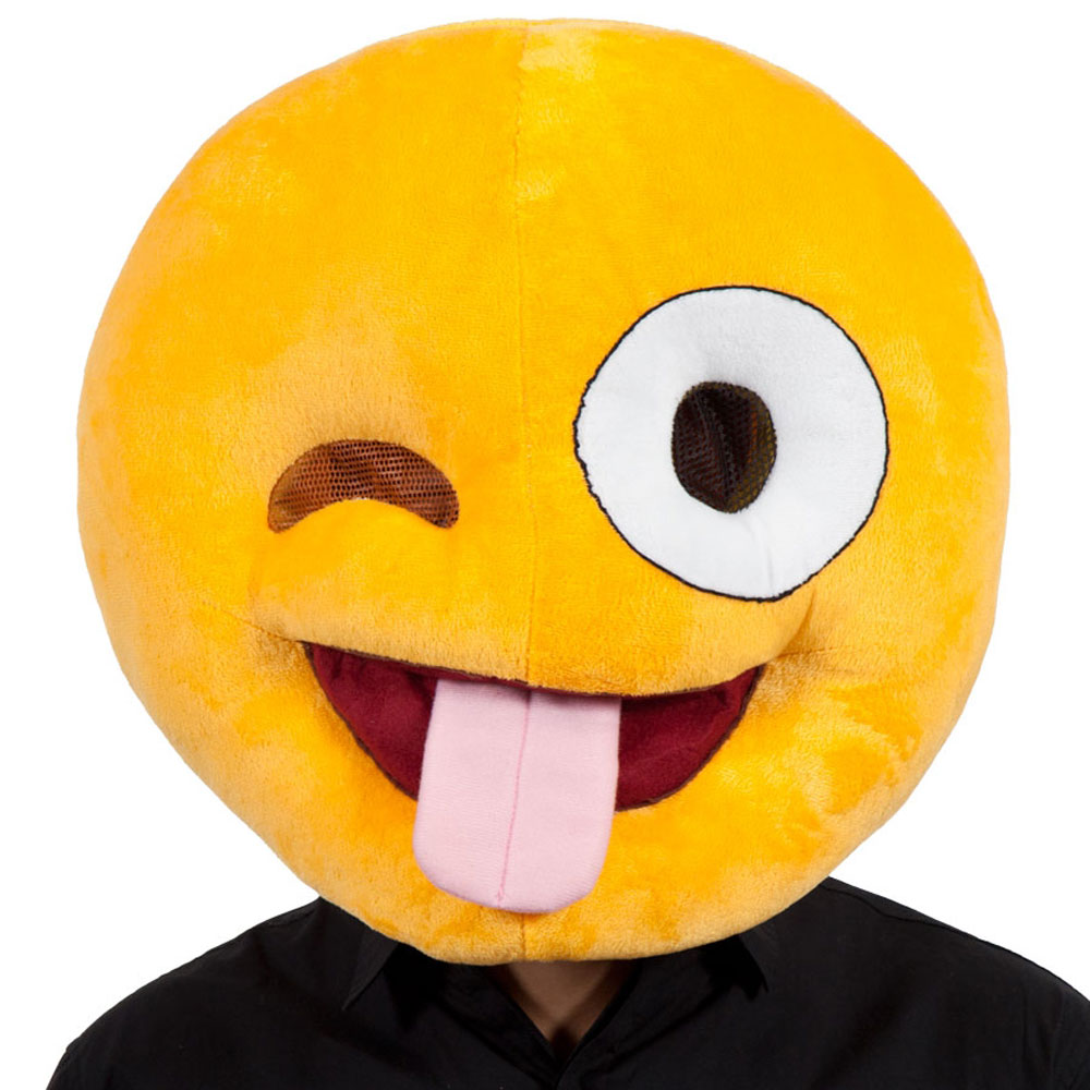 Läs mer om Crazy Head Smiley Mask