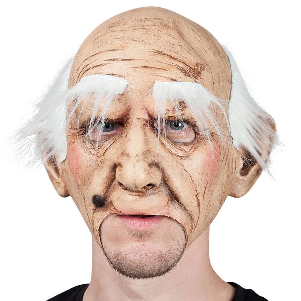 Läs mer om Creepy Old Guy Latexmask