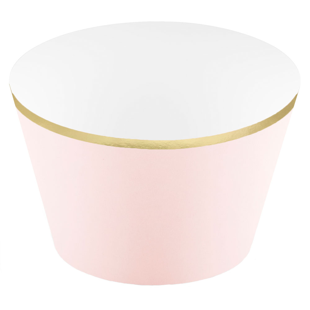 Läs mer om Cupcake Wrappers Guldkant Rosa