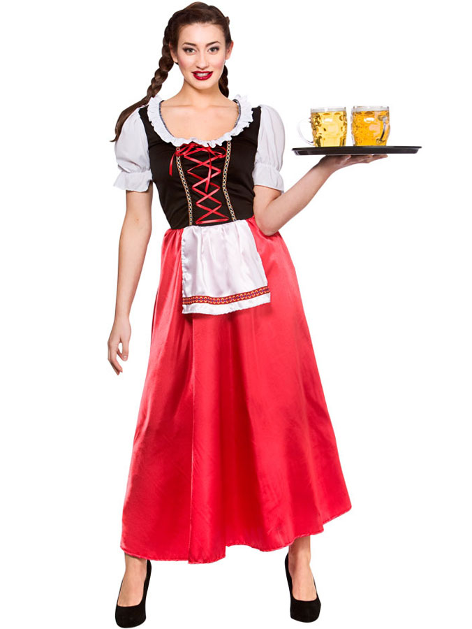 Dirndl Klänning Maskeraddräkt (X-Small (str. 34-36))