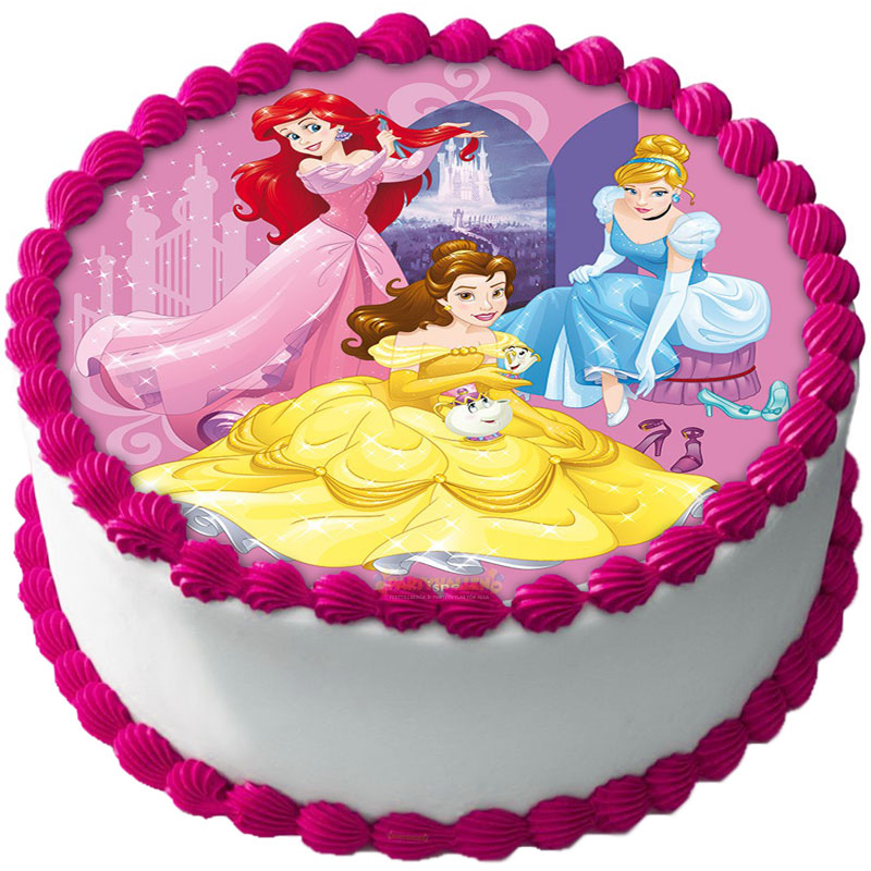 Läs mer om Disney Prinsessor Tårtbild E