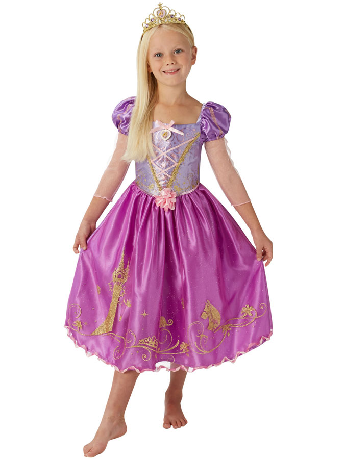 Disney Rapunzel Klänning Barn (Small (3-4 år))