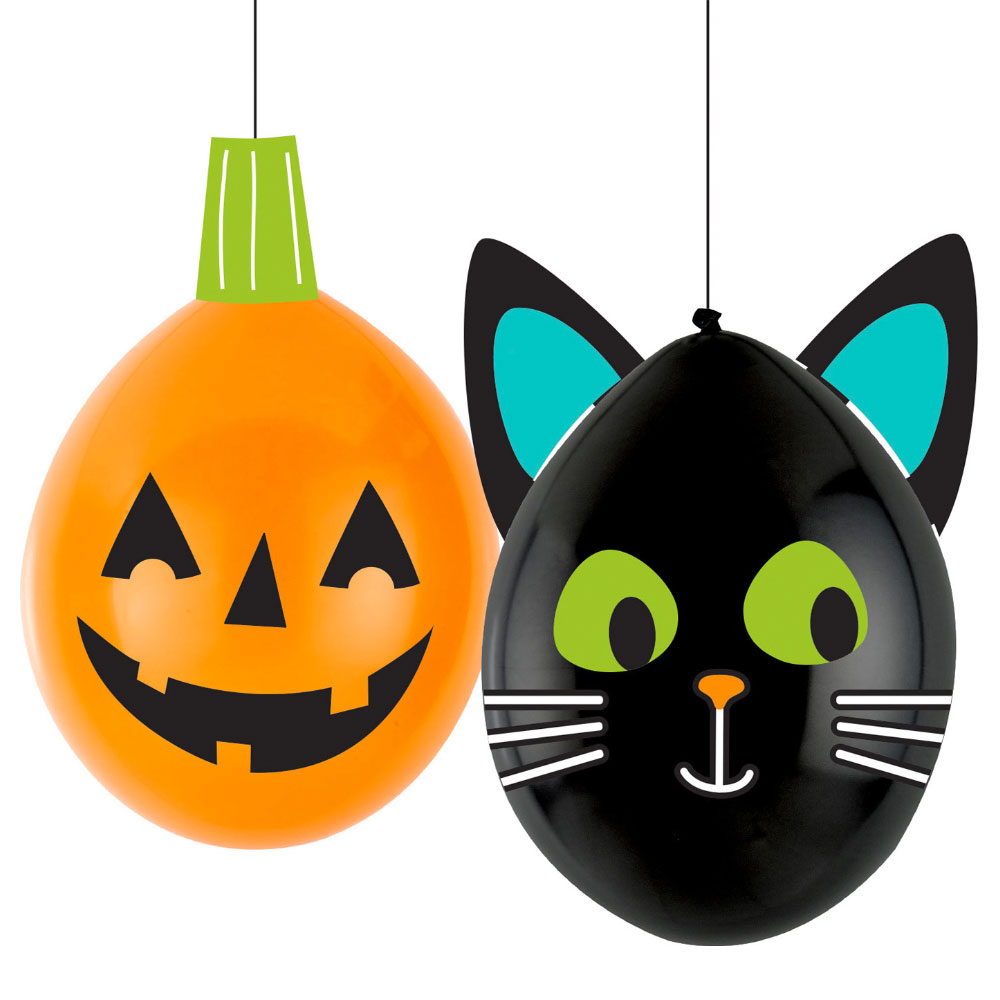 Läs mer om DIY Halloween Ballonger Katt & Pumpa