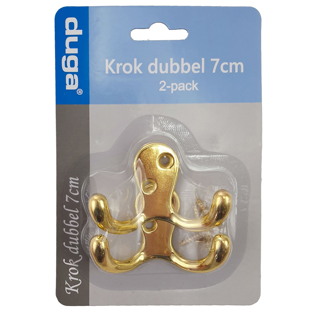 Dubbelkrokar Guld