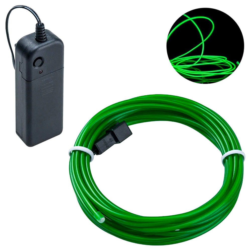 Läs mer om El-Wire Neon Ljusslinga Grön