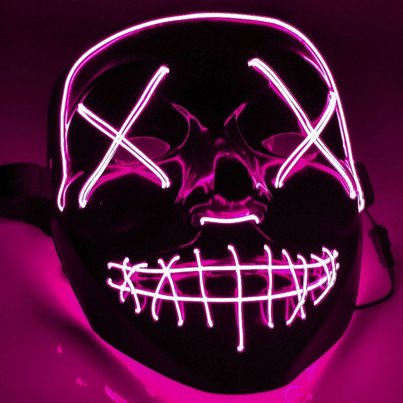 El Wire Purge LED Mask Rosa