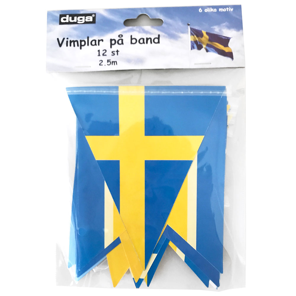 Läs mer om Flaggvimpel Sverigeflaggor