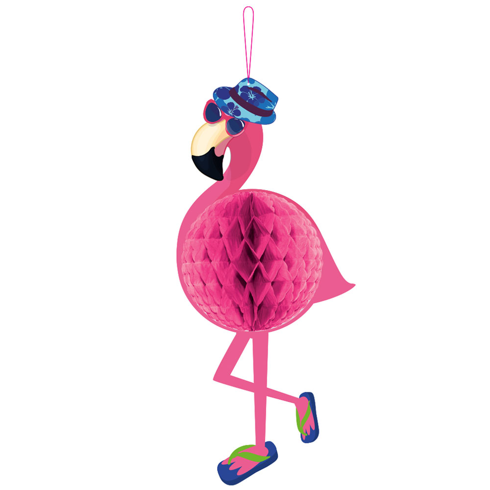 Läs mer om Flamingo Honeycomb Dekoration