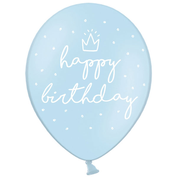 Läs mer om Födelsedagsballonger Happy Birthday Blå