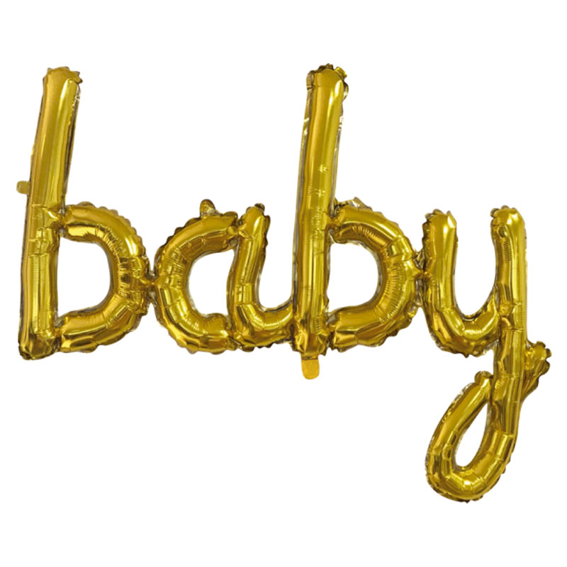 Läs mer om Folieballong Baby Guld