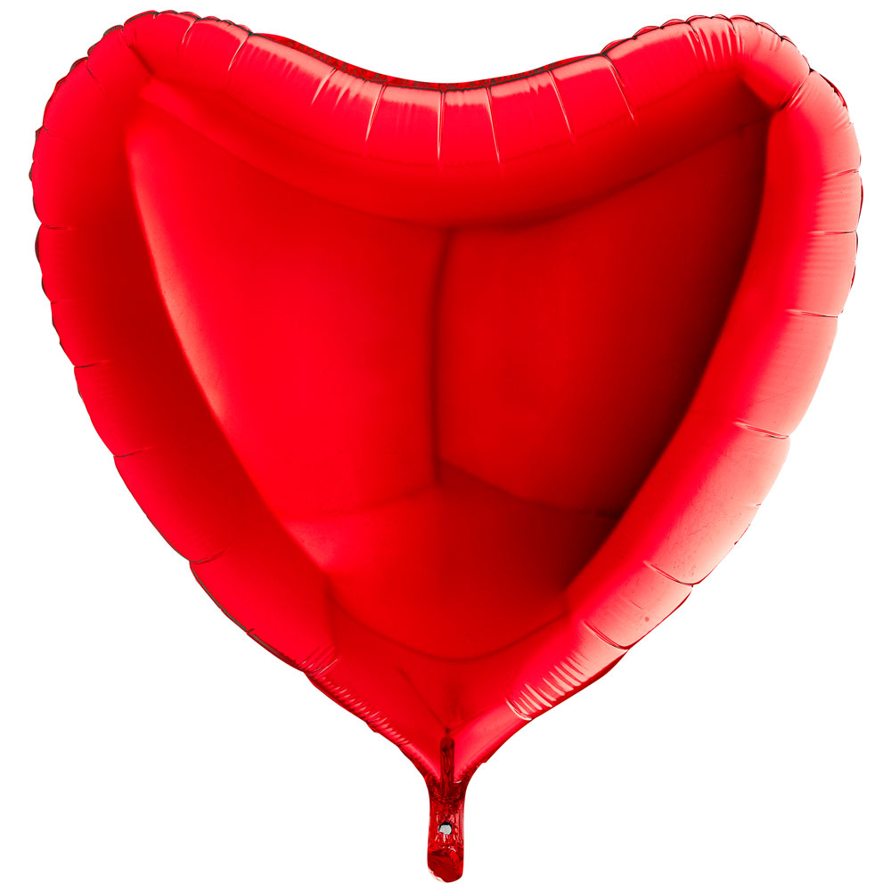 Läs mer om Folieballong Hjärta Röd XL