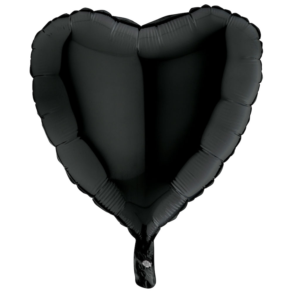 Läs mer om Folieballong Hjärta Svart
