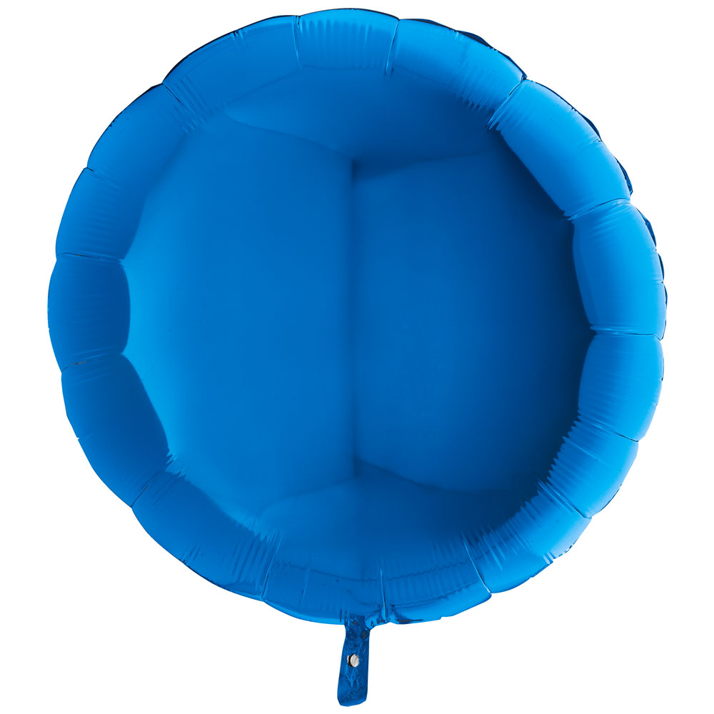 Läs mer om Folieballong Rund Blå XL
