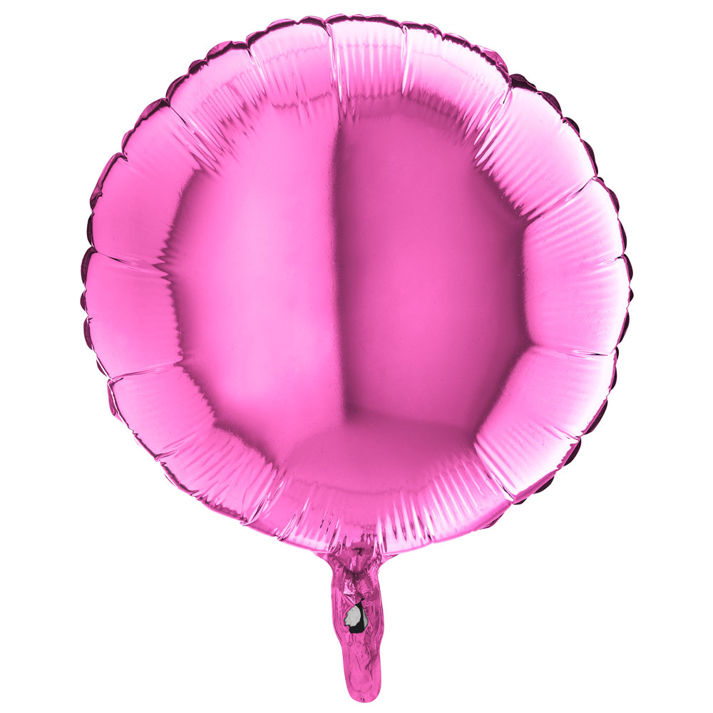 Läs mer om Folieballong Rund Fuchsia