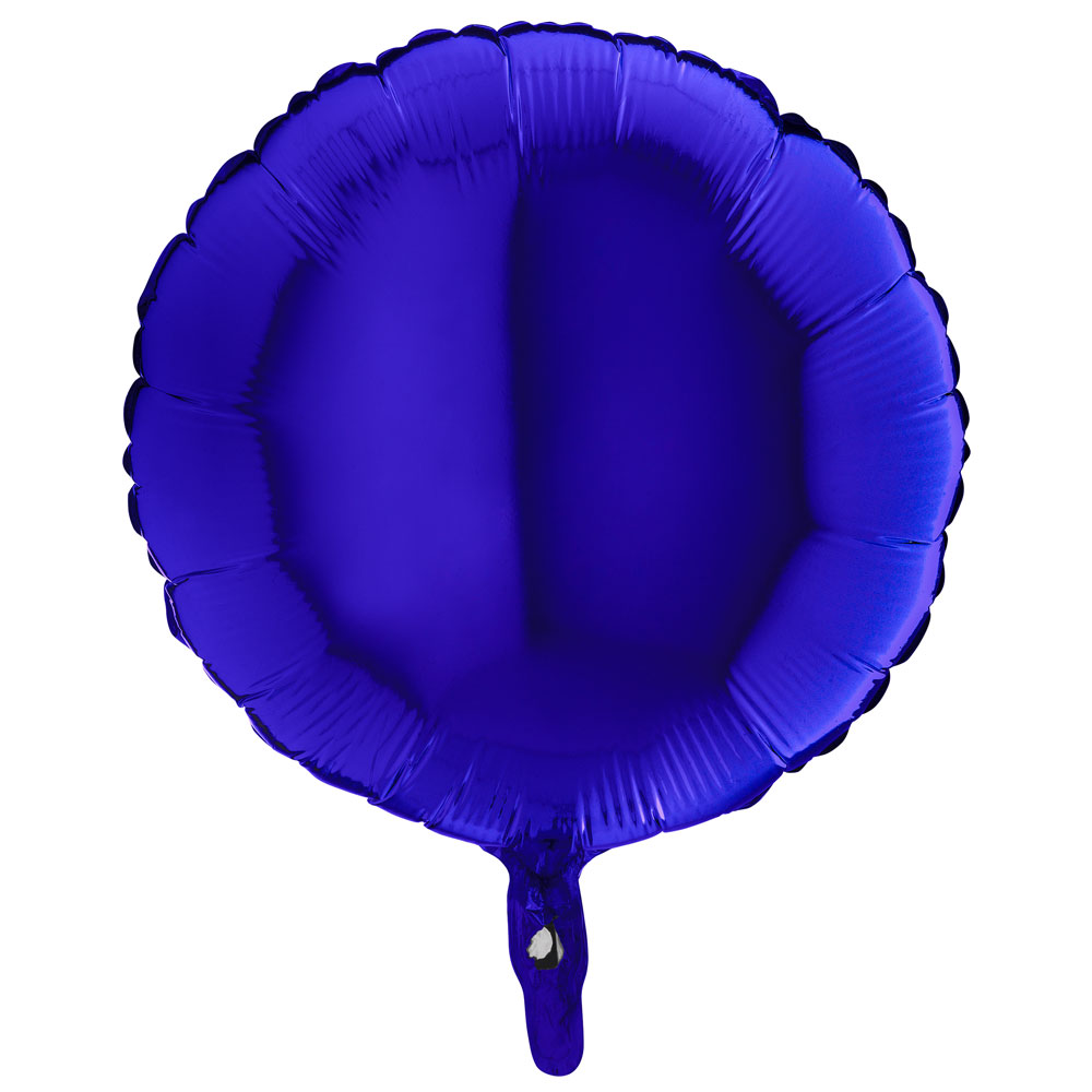Läs mer om Folieballong Rund Mörkblå