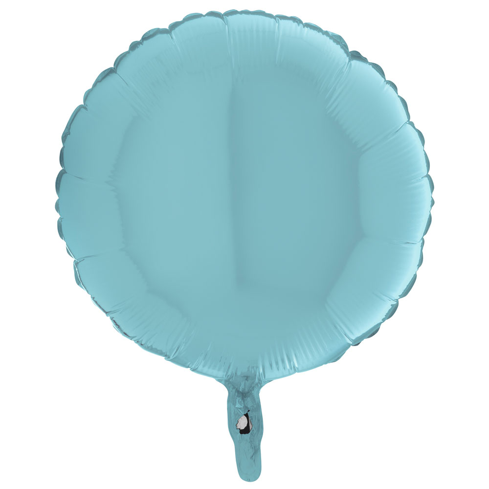 Läs mer om Folieballong Rund Pastellblå