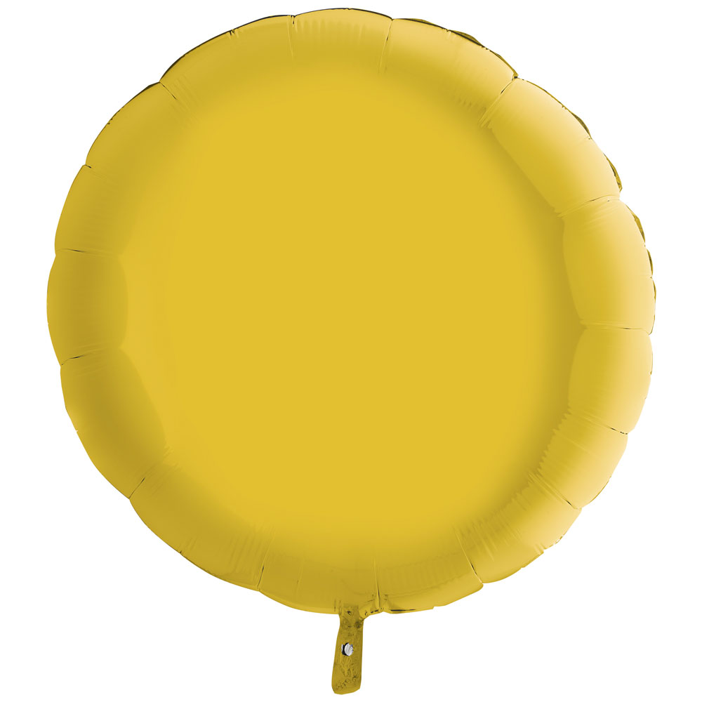 Läs mer om Folieballong Rund Pastellgul XL
