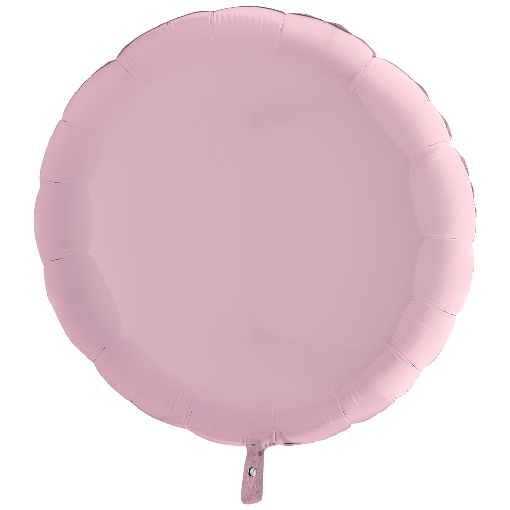 Läs mer om Folieballong Rund Pastellrosa