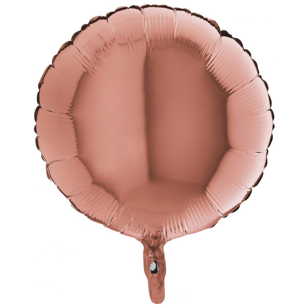 Läs mer om Folieballong Rund Roséguld