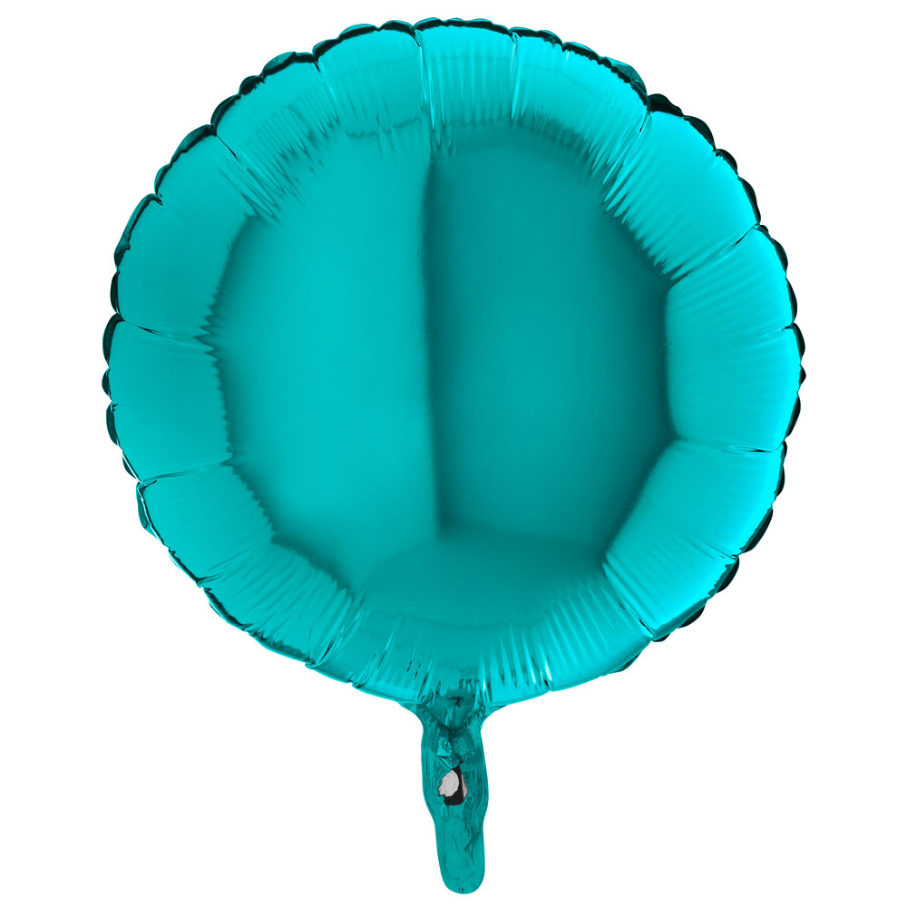 Läs mer om Folieballong Rund Tiffany Blå