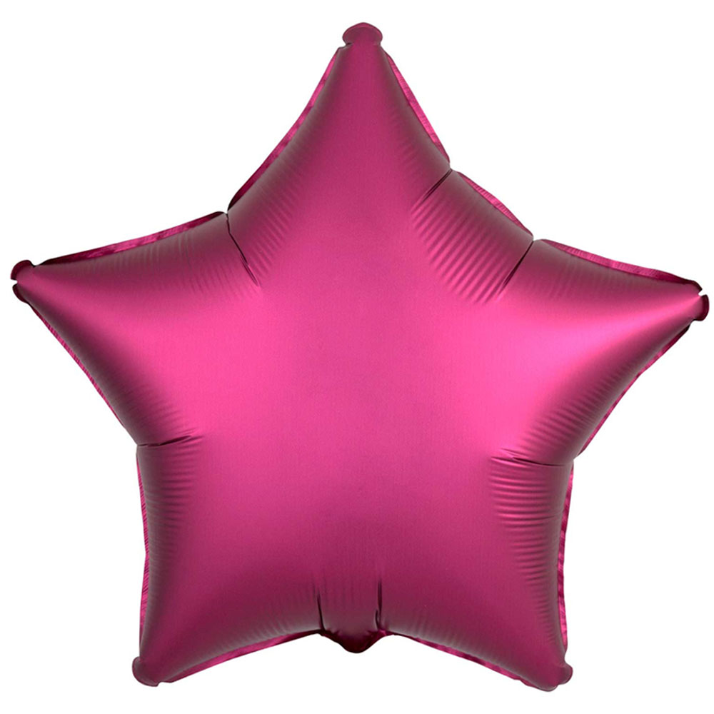 Läs mer om Folieballong Stjärna Pomegranate Rosa Satinluxe