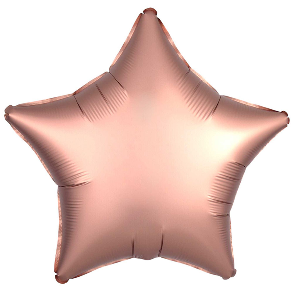 Läs mer om Folieballong Stjärna Rosé Satinluxe