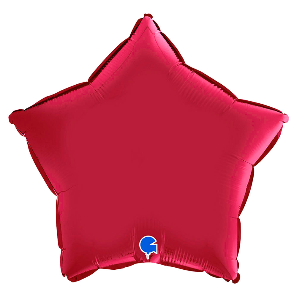 Läs mer om Folieballong Stjärna Satin Cherry