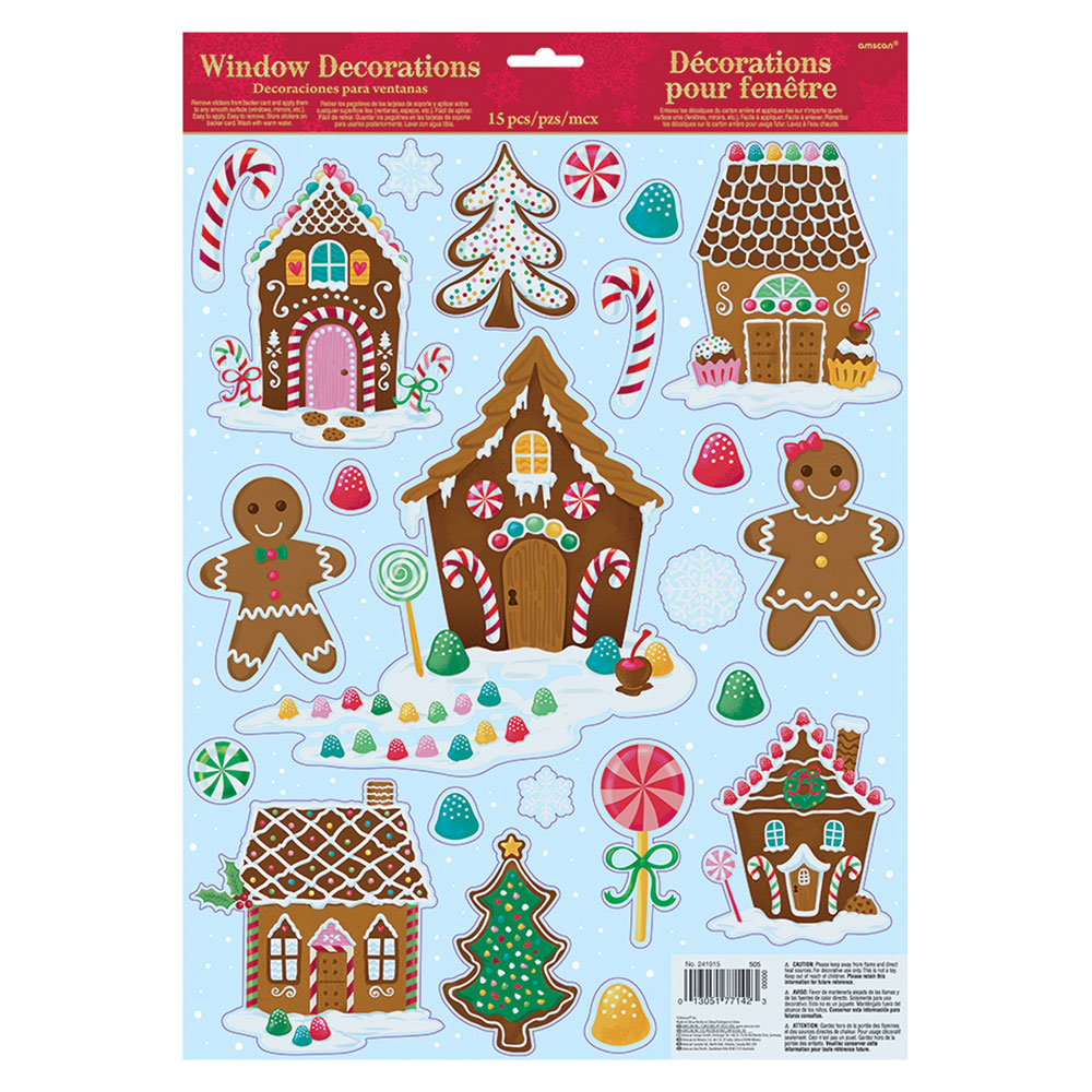 Fönsterstickers Pepparkakeland