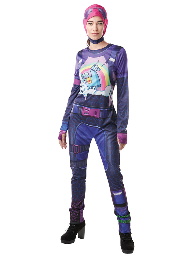 Fortnite Brite Bomber Maskeraddräkt (X-Small (str. 34))