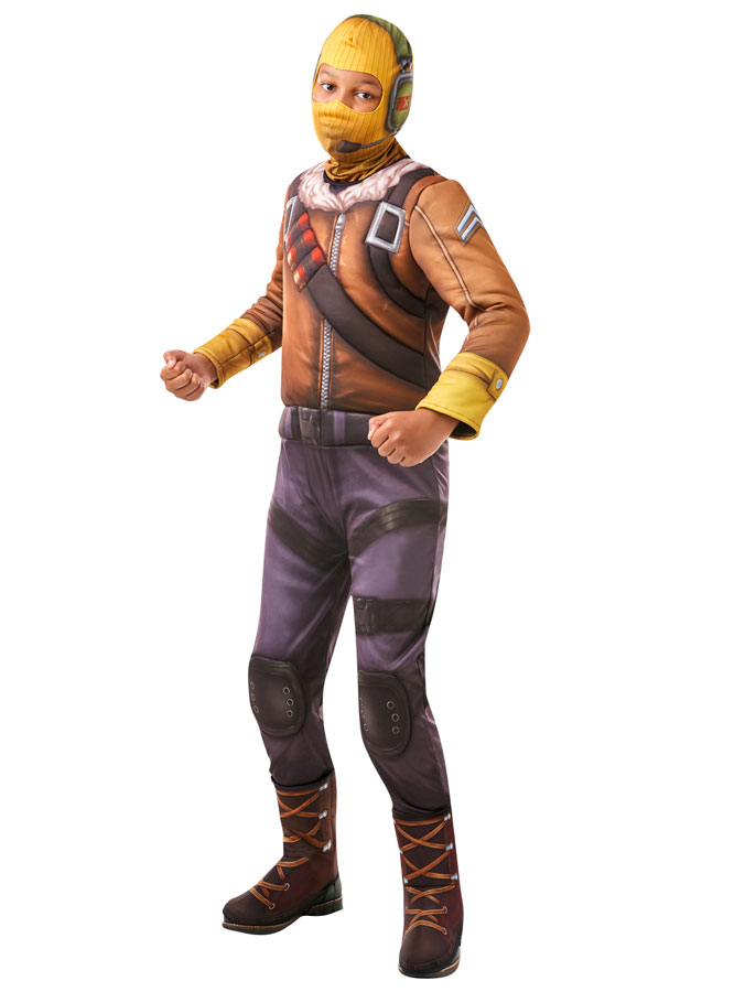 Fortnite Raptor Maskeraddräkt Barn (Small (9-10 år))