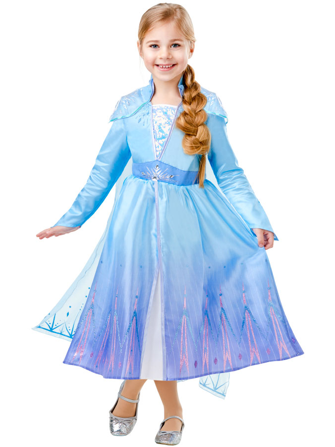 Läs mer om Frost 2 Elsa Dräkt Deluxe Barn