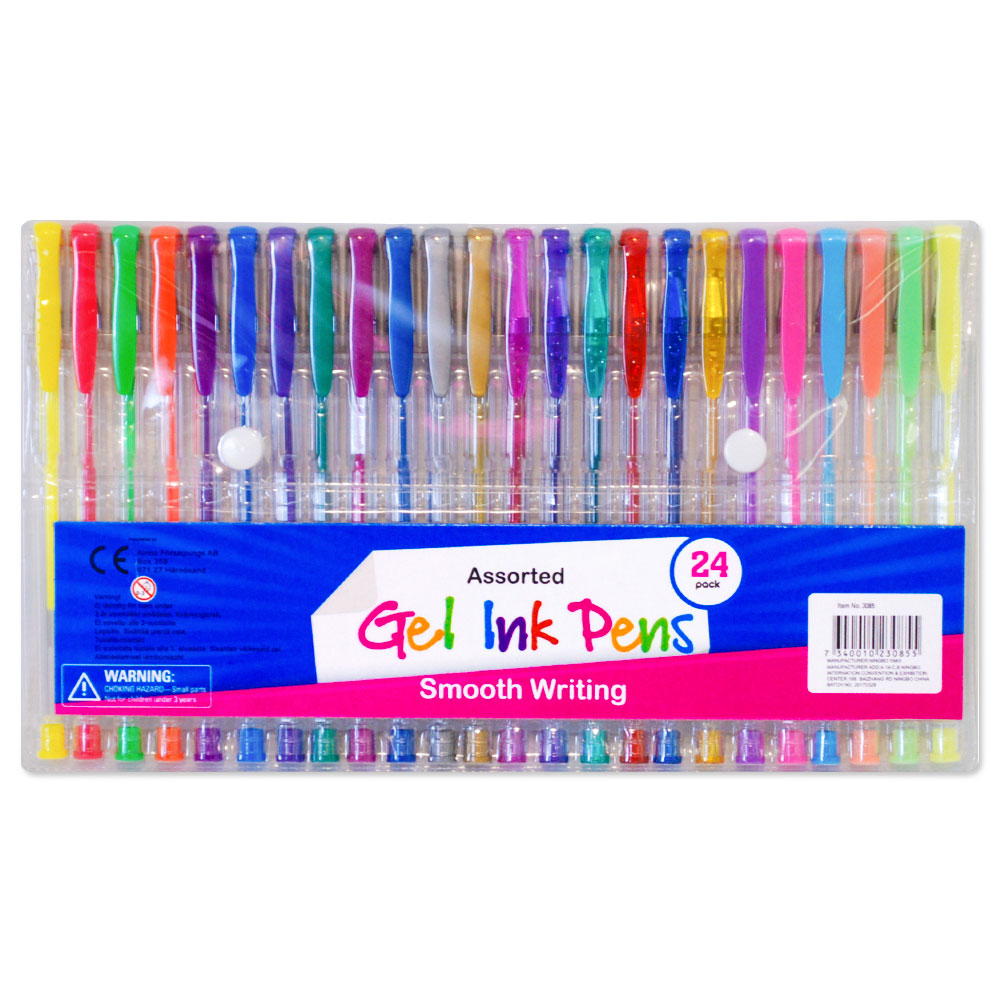 Gelpennor 24-pack