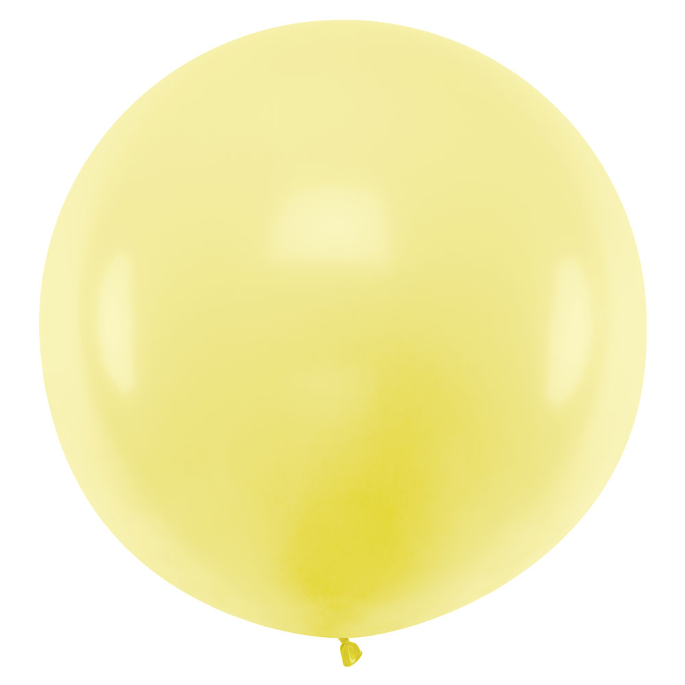 Läs mer om Gigantisk Latexballong Pastellgul