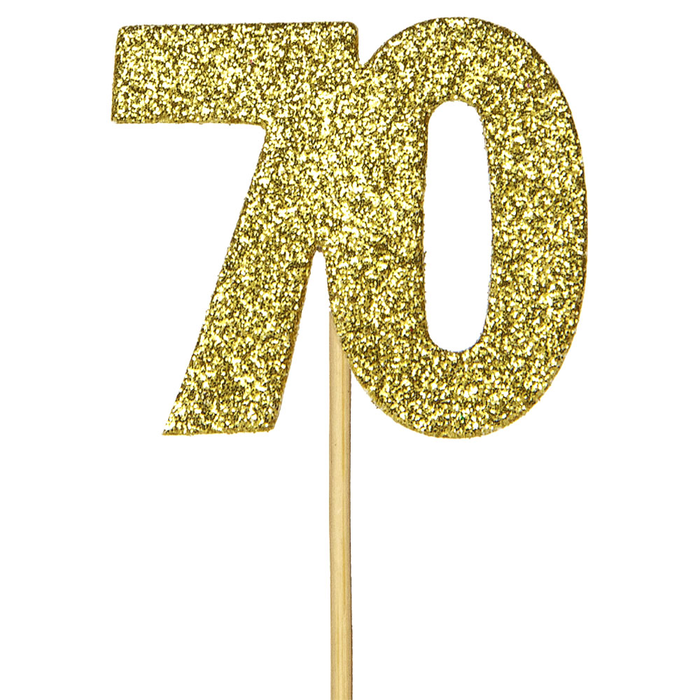 Glittriga 70 års Party Picks Guld