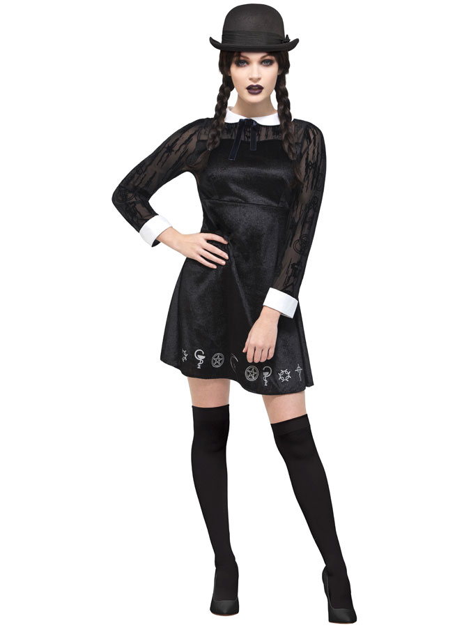 Gothic School Girl Maskeraddräkt (Large (str. 44-46))