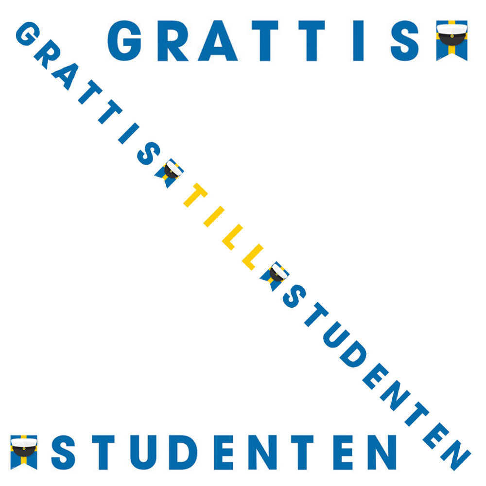 Läs mer om Grattis Till Studenten Banderoll