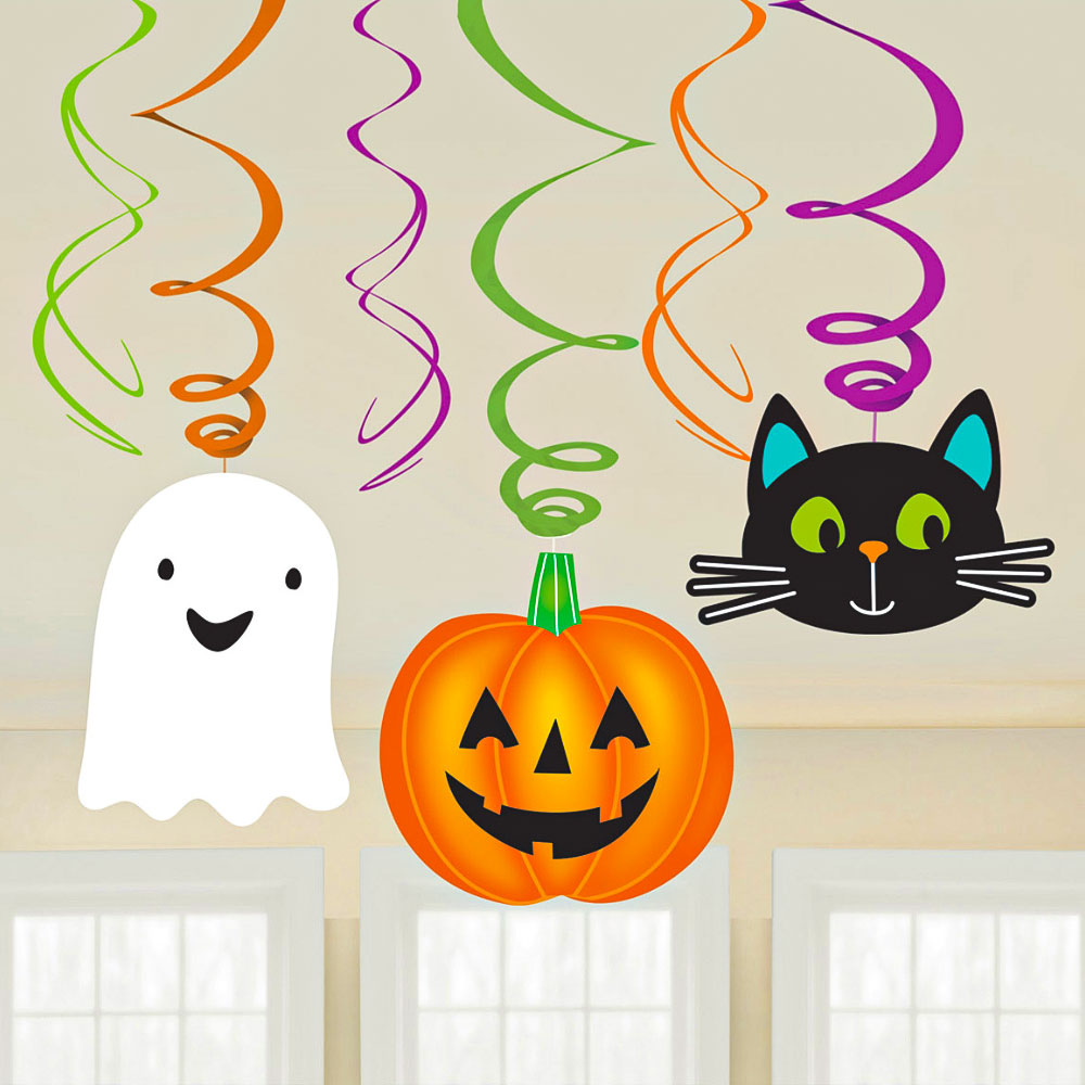 Halloween Friends Swirls Dekorationer