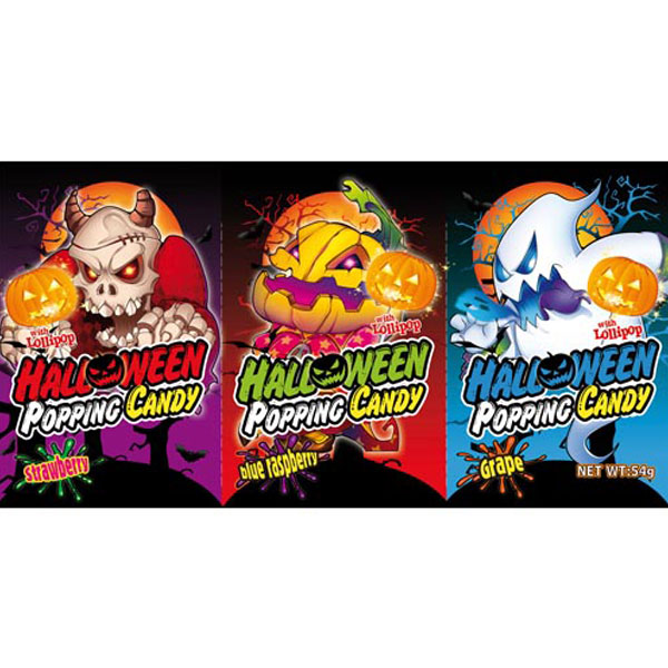 Läs mer om Halloween Poppande Godis med Klubbor 3-Pack