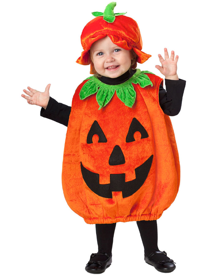 Läs mer om Halloween Pumpa Maskeraddräkt Barn