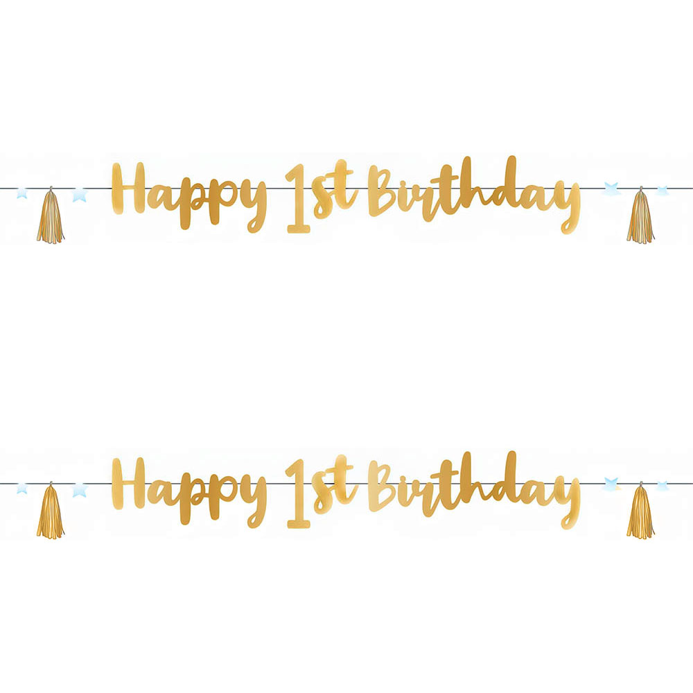 Happy 1st Birthday Girlang Guld
