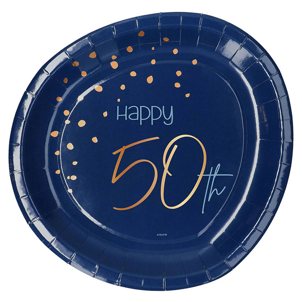 Happy 50th Tallrikar Mörkblå