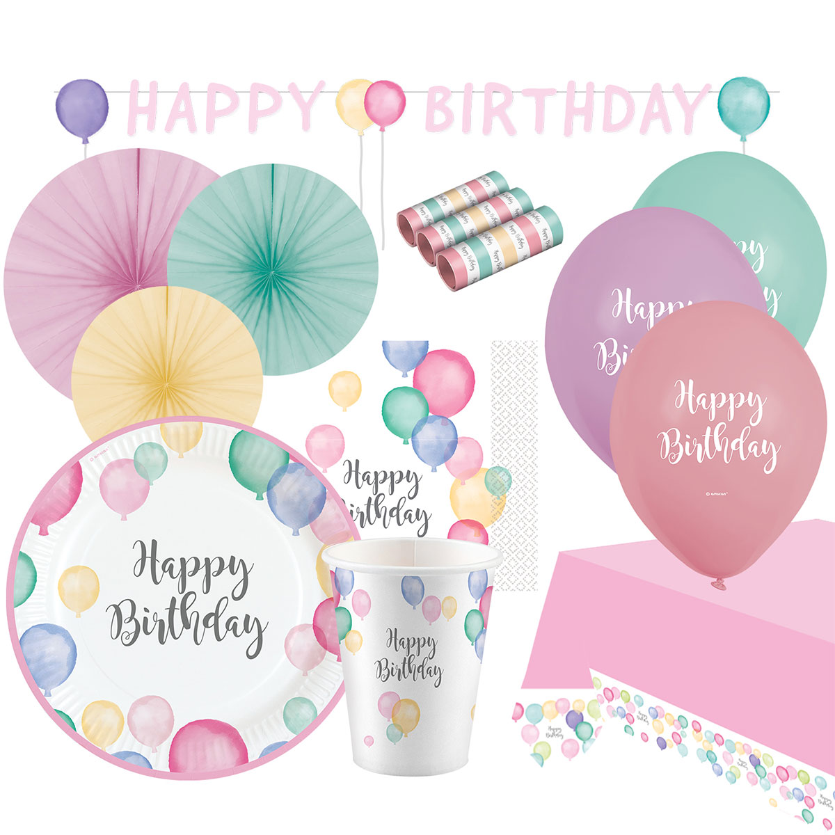 Happy Birthday Pastell Kalaspaket