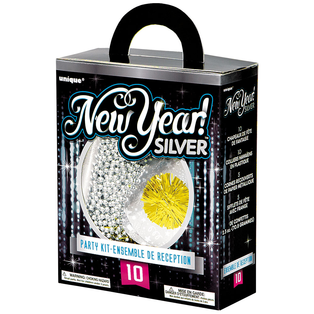 Läs mer om Happy New Year Partykit Silver