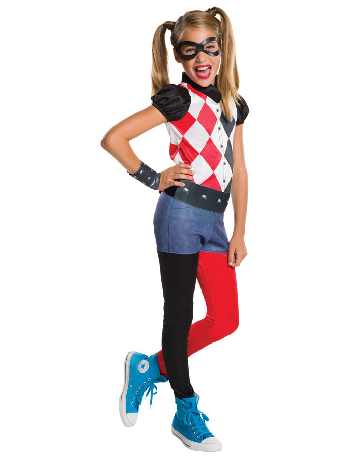 Harley Quinn Maskeraddräkt Barn (Small (3-4 år))