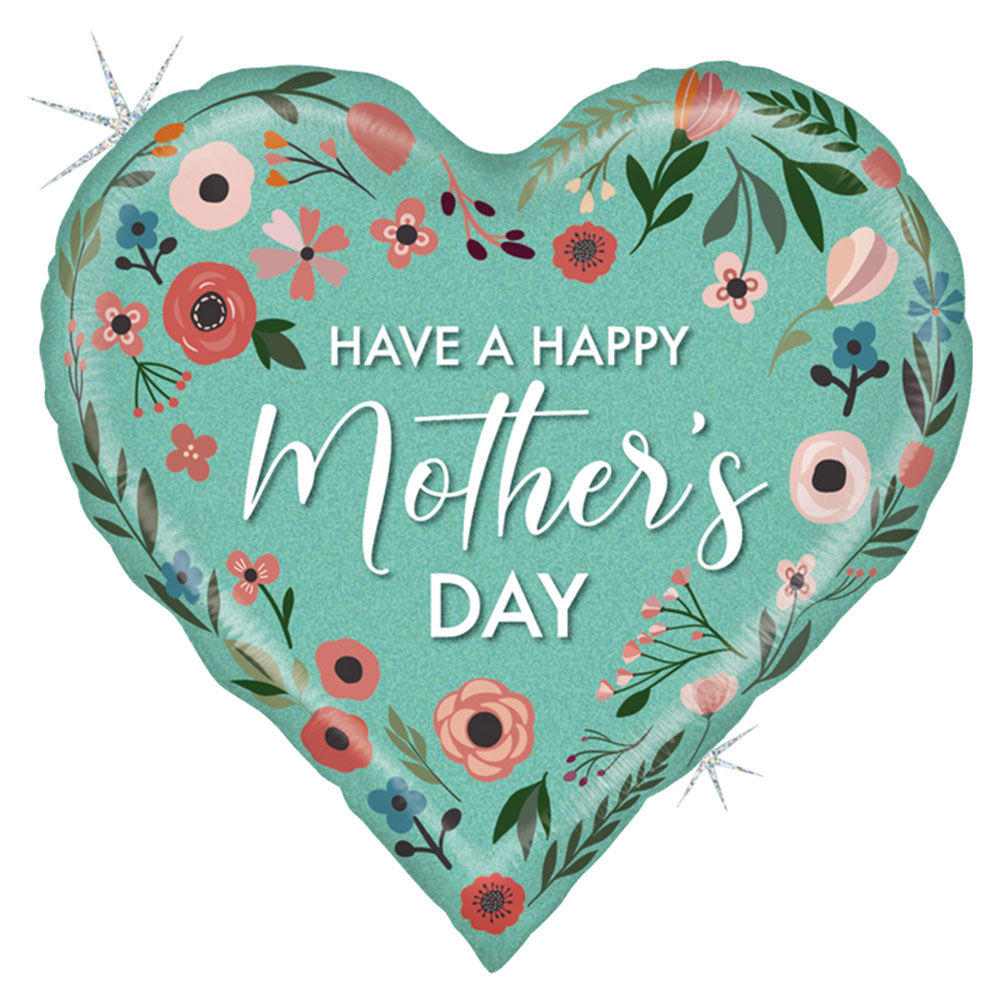 Läs mer om Have A Happy Mothers Day Hjärtballong